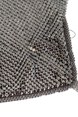 Vintage Ferrara Silver Mesh Halter Top wear @ Recess LA