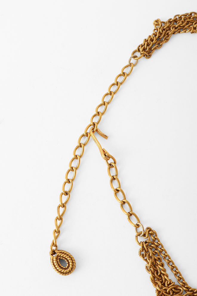 chain fringe necklace clasp @ Recess LA