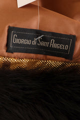 Vintage Giorgio Di Sant'Angelo Metallic Leather Animal Maxi Coat on mannequin label @ Recess LA