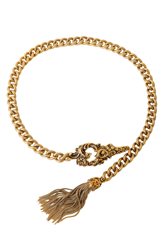 Statement textured chain belt @ Recess LA