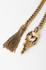 Statement textured chain belt inside of clasp @ Recess LA