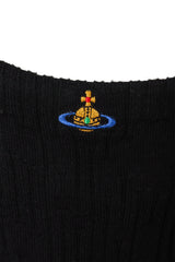 Vivienne Westwood Rib Knit Corset Top logo close @ Recess LA