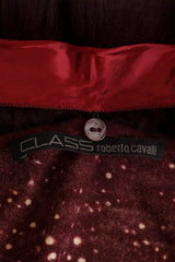 Vintage Roberto Cavalli Cosmic Fur Collar Cardigan signature @ Recess LA 