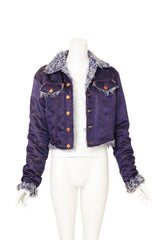 Vintage Jean Paul Gaultier Skulls Fur Jacket on mannequin open @ Recess LA