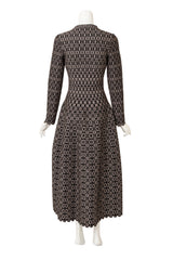 Alaïa Metallic Geo Knit Dress on mannequin back @ Recess LA