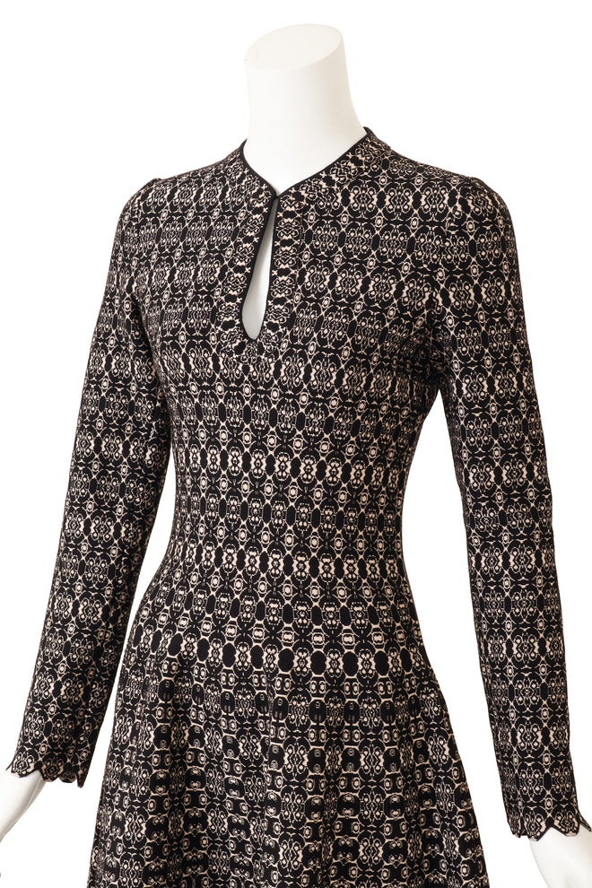 Alaïa Metallic Geo Knit Dress on mannequin close @ Recess LA