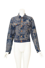 Vintage Jean Paul Gaultier Jacquard Dragon Jacket on mannequin @ Recess LA