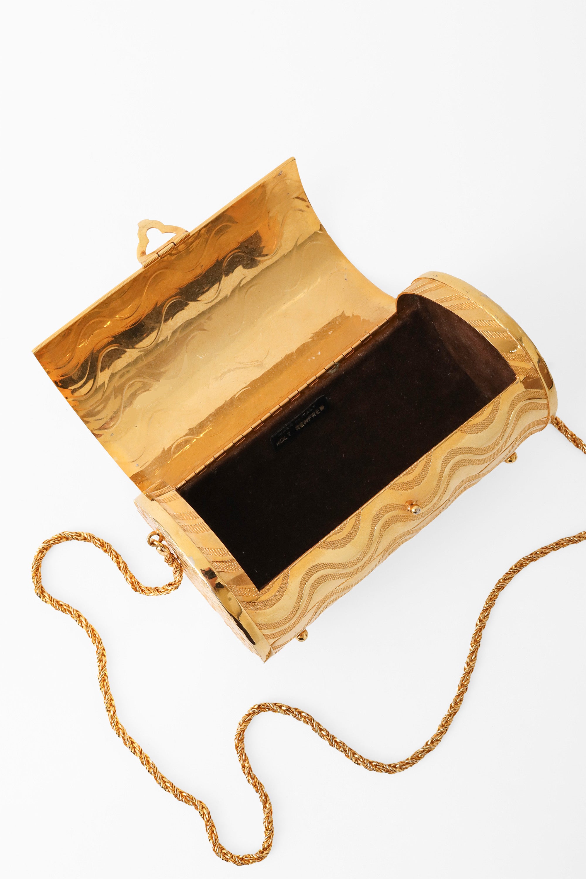box clutch bag by Holt Renfrew open @ Recess LA