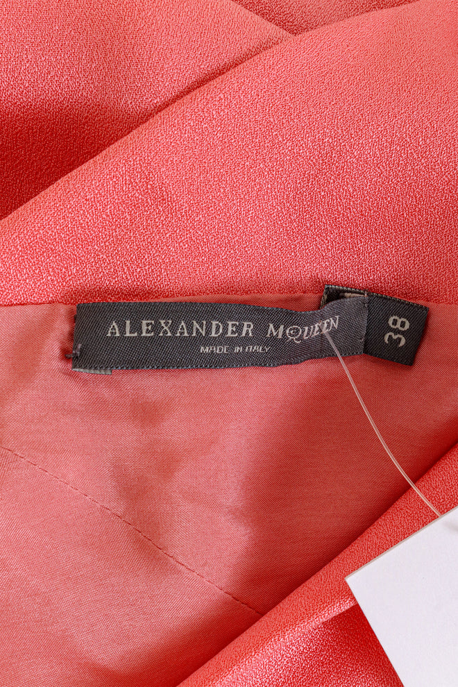 Alexander McQueen Fringe Halter Wrap Top label @ Recess LA