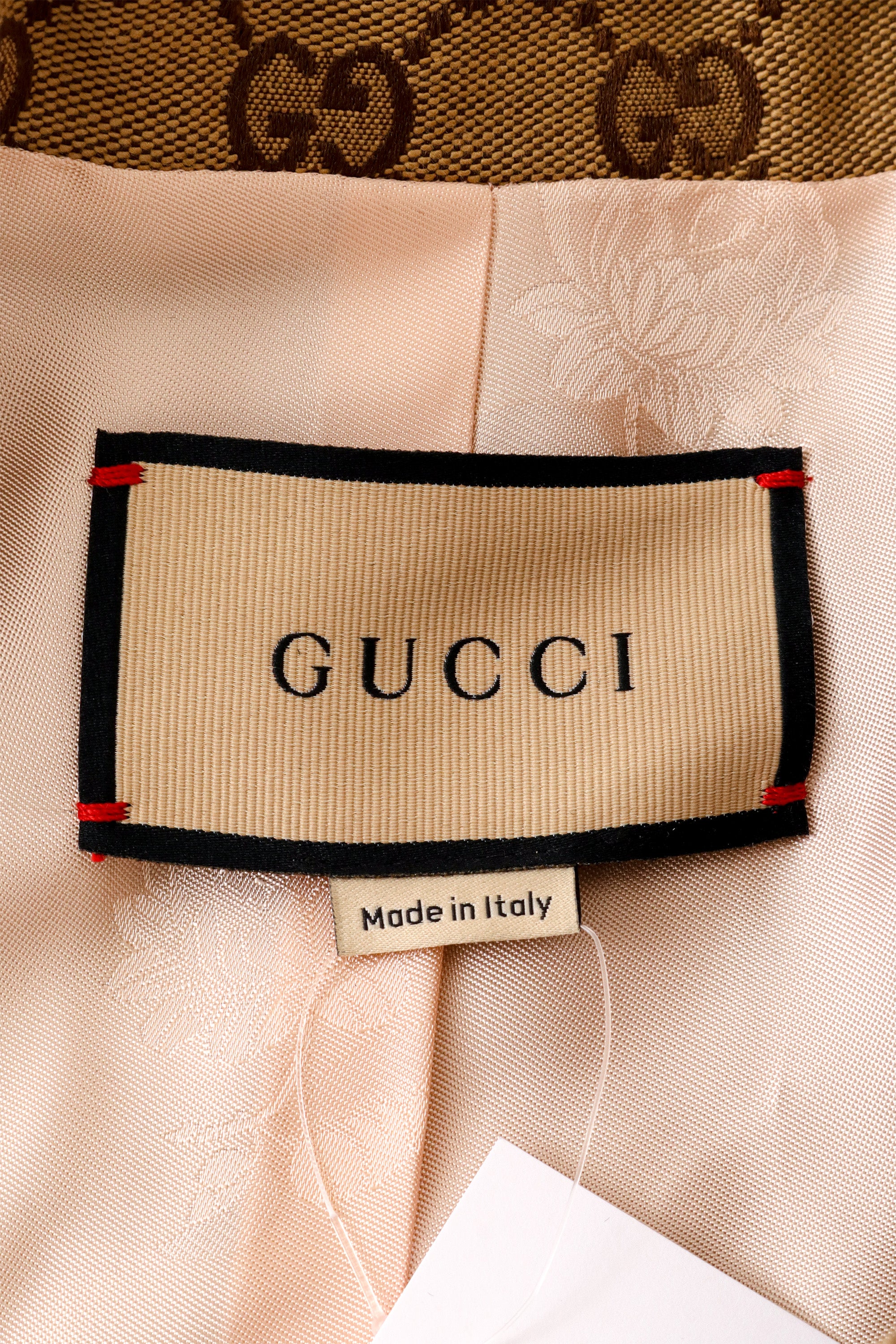 monogram safari jacket by Gucci label @ Recess LA