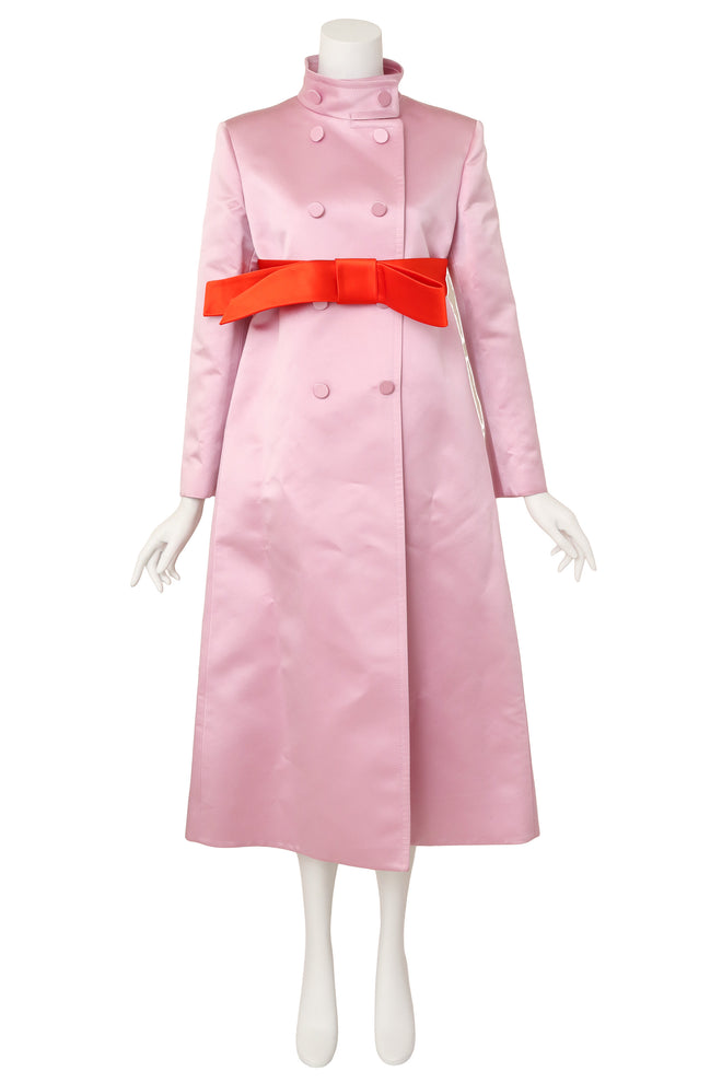 Satin Empire Coat by Gucci on mannequin closed @ Recess LA