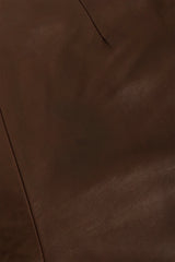 Vintage Jil Sander Mid-Rise Leather Short discolor 1 @ Recess LA