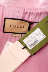 Satin Empire Coat by Gucci label and tag @ Recess LA