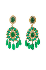 Jewel Drop Chandelier Earrings by Kenneth Jay Lane @ Recess LA