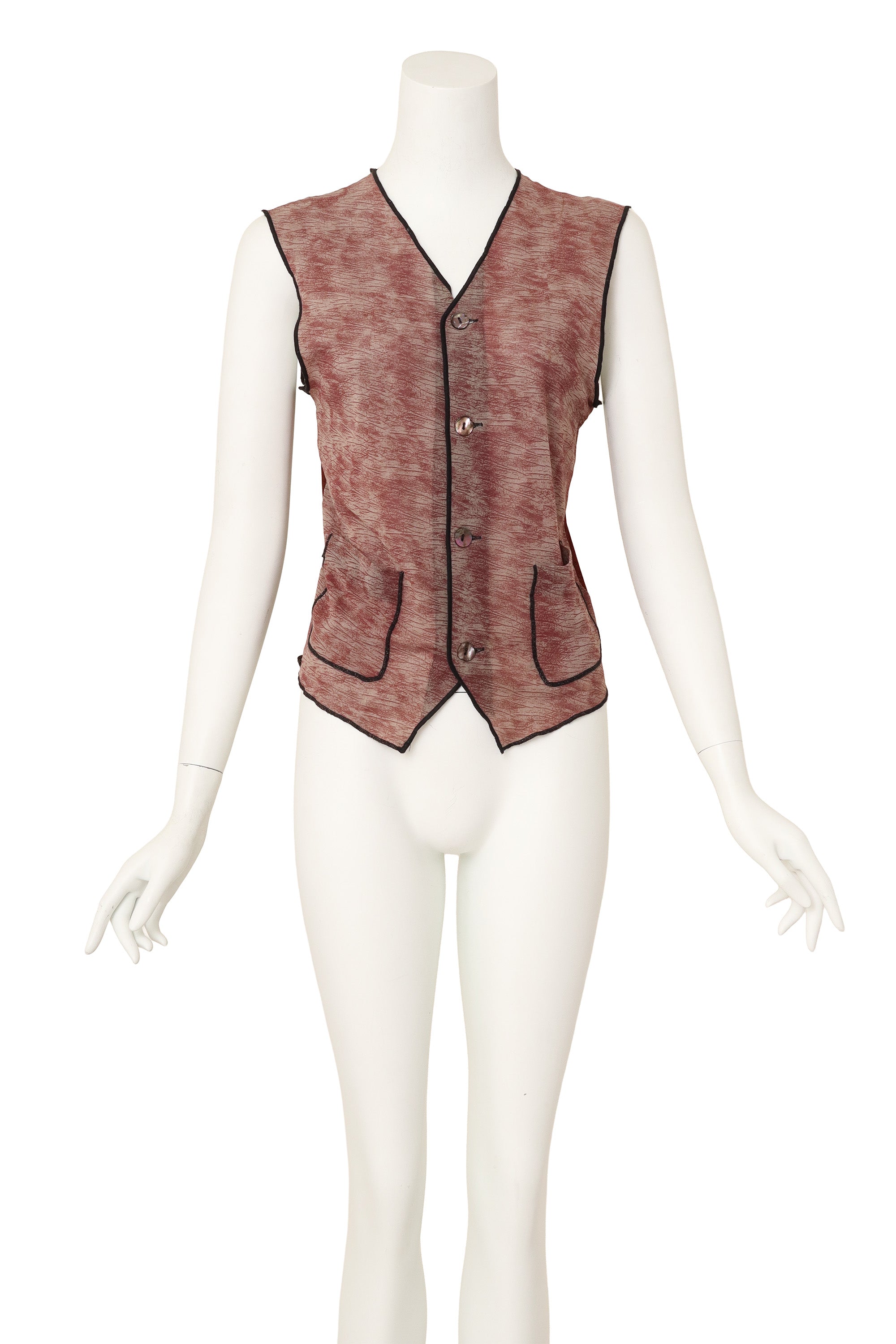 mesh elephant vest by Jean Paul Gaultier on mannequin @ Recess LA