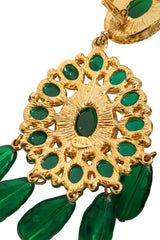 Jewel Drop Chandelier Earrings by Kenneth Jay Lane signature @ Recess LA