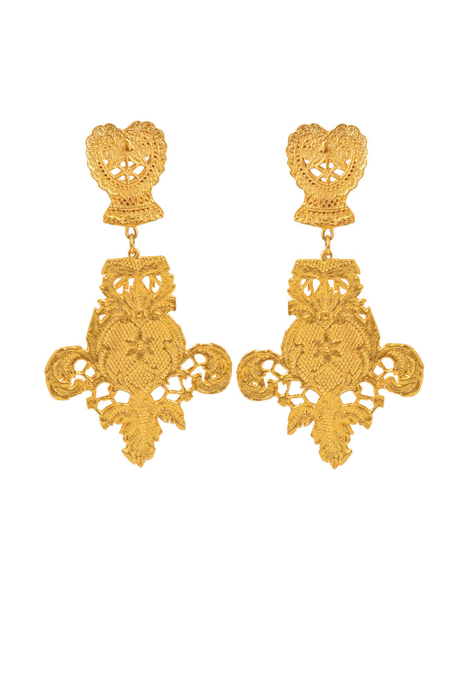  Filigree Crest Earrings by Todd Oldham @ Recess LA