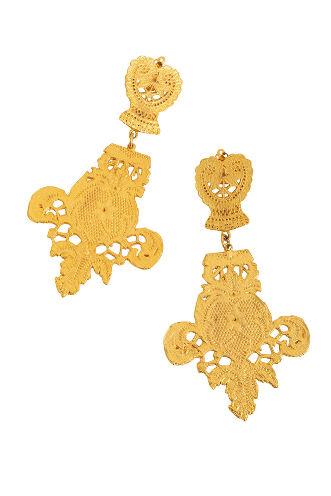  Filigree Crest Earrings by Todd Oldham close @ Recess LA