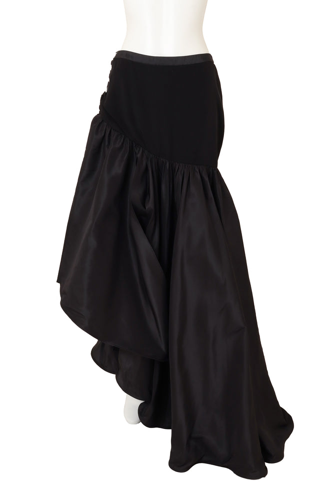 Vintage Azzaro Asymmetrical Crystal Button Skirt on mannequin @ Recess LA