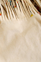 Vintage Oleg Cassini Fringe Thunderbird Dot Pant body stains @ Recess LA