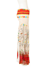 Vintage Oleg Cassini Fringe Thunderbird Dot Pant on mannequin side @ Recess LA