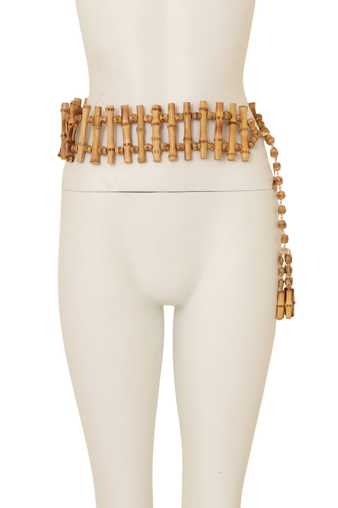 Bamboo Lattice Belt on mannequin @ Recess LA