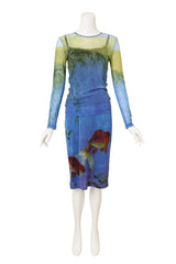 Vintage Vivienne Tam Gold Fish Mesh Top & Skirt Set @ Recess LA