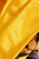 Vintage Cameo Room Abstract Butterfly Fur Coat on mannequin lining stains @ Recess LA