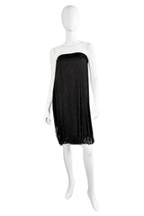 Velvet Fringe Skirt/Dress by Jean Paul Gaultier as dress @ Recess LA
