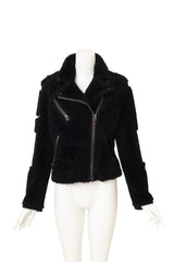 Tom Ford Shearling Biker Jacket on mannequin @ Recess LA