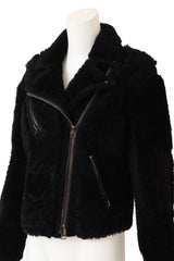 Tom Ford Shearling Biker Jacket on mannequin close @ Recess LA