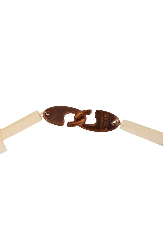 Layered Resin Leaf Spike Collar by Monies hook @ Recess LA