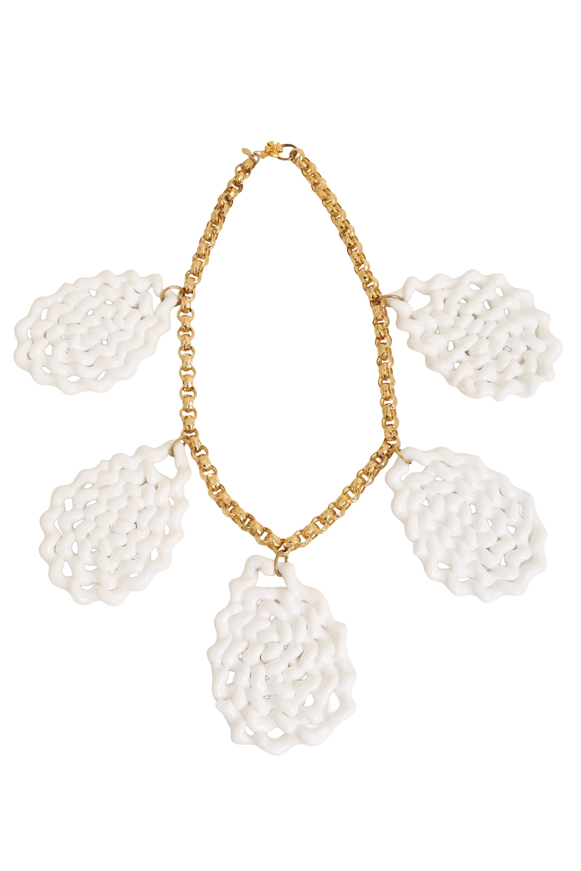 Twisted Teardrop Pendant Necklace by William De Lillo @ Recess LA