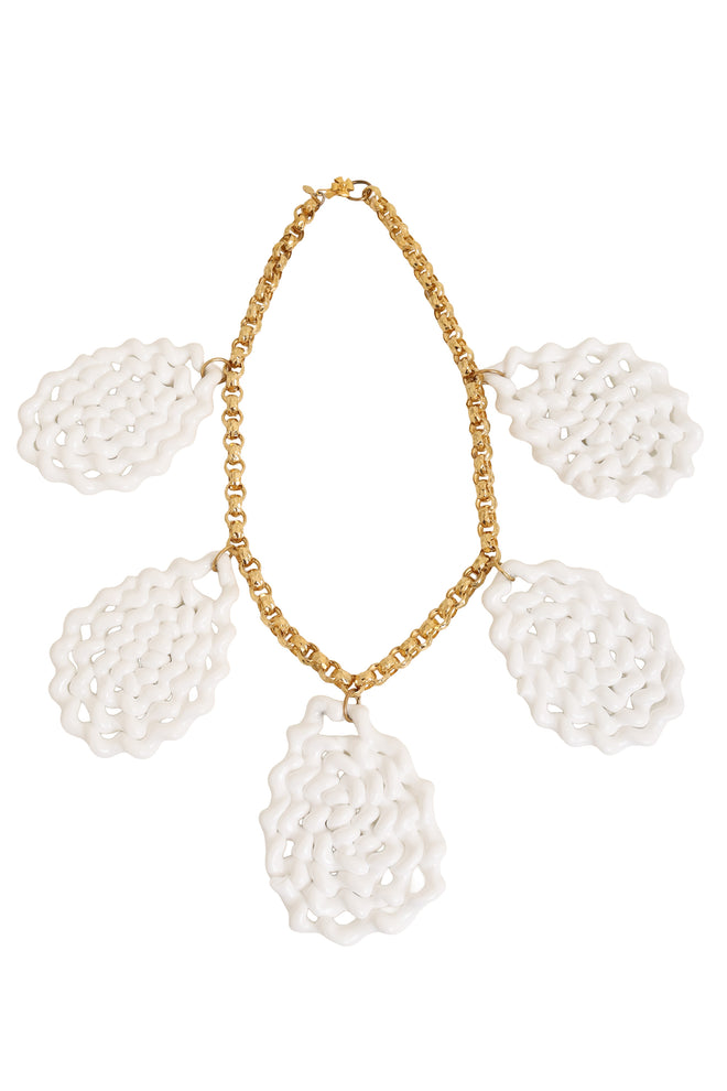 Twisted Teardrop Pendant Necklace by William De Lillo @ Recess LA