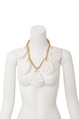 Twisted Teardrop Pendant Necklace by William De Lillo on mannequin @ Recess LA