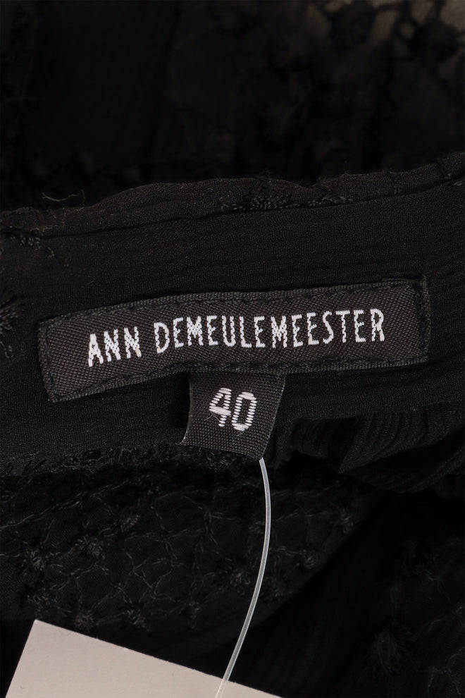 Ann Demeulemeester Embroidered Tunic Blouse label @ Recess LA