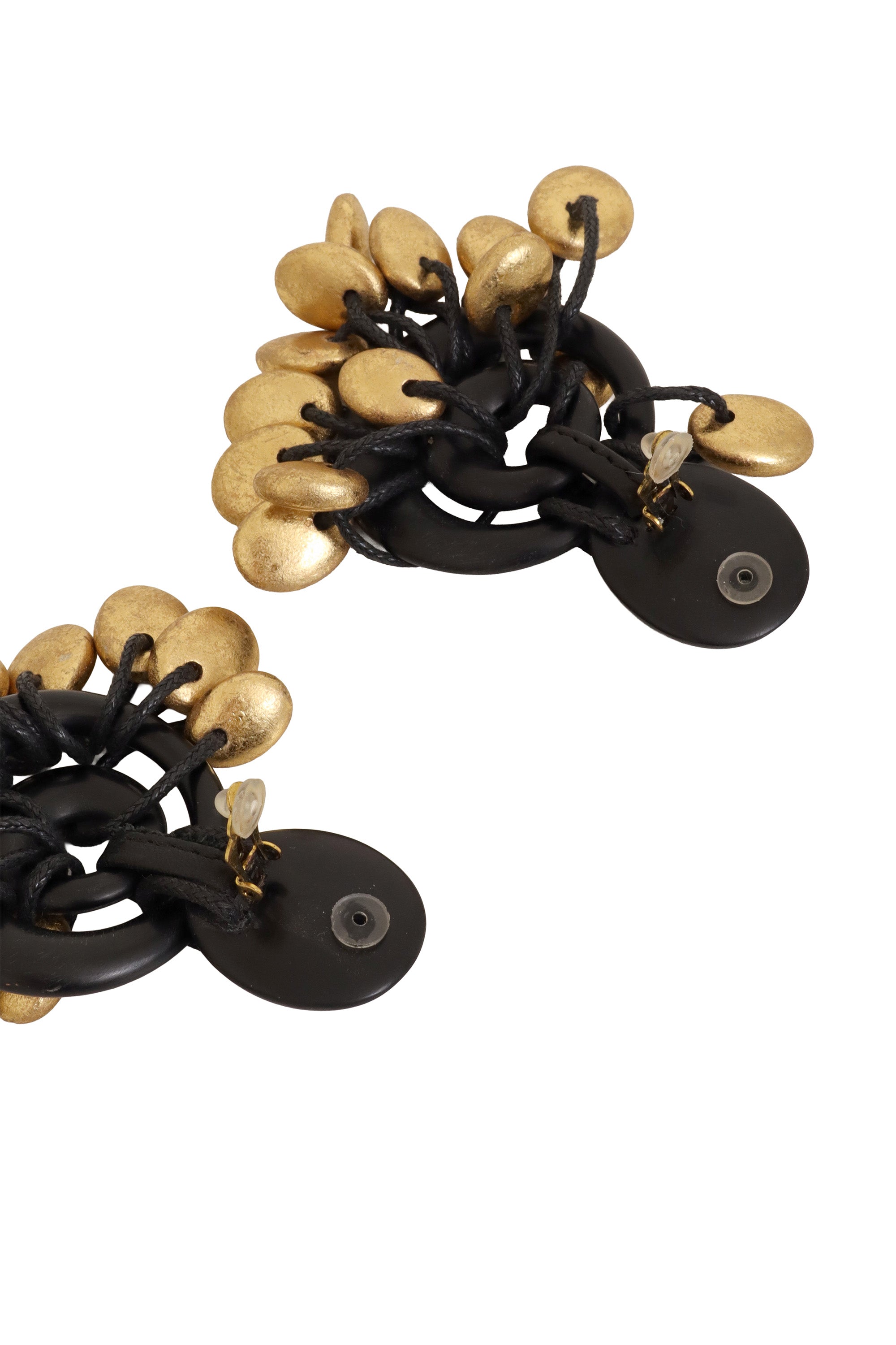 Disc Cluster Hoop Earrings by Monies backs open @ Recess LA