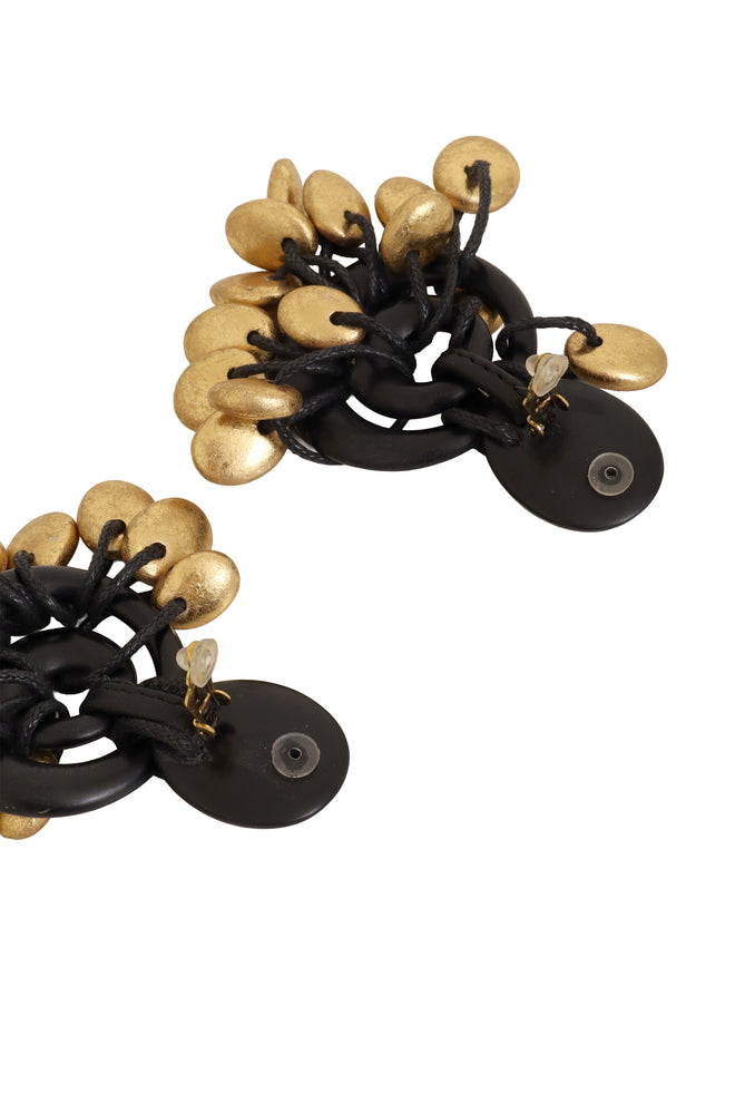 Disc Cluster Hoop Earrings by Monies backs open @ Recess LA