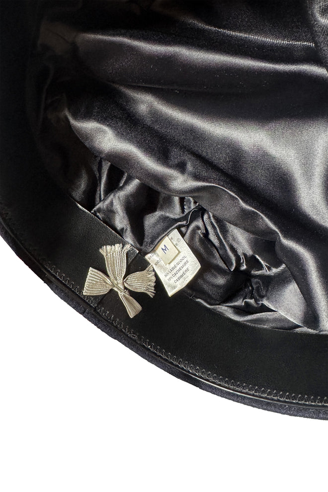 Wool Cashmere Newsboy Hat by Celine label and lining @recess LA