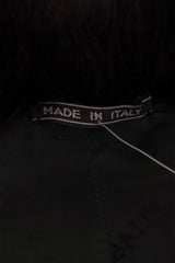 Bally Snake Skin Fur Collar Coat tag @ Recess LA 