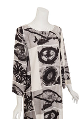 Micrograph Print Shift Dress by Moschino on mannequin close @ Recess LA
