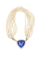 Pearl Crystal Collar Necklace by Yves Saint Laurent @ Recess LA