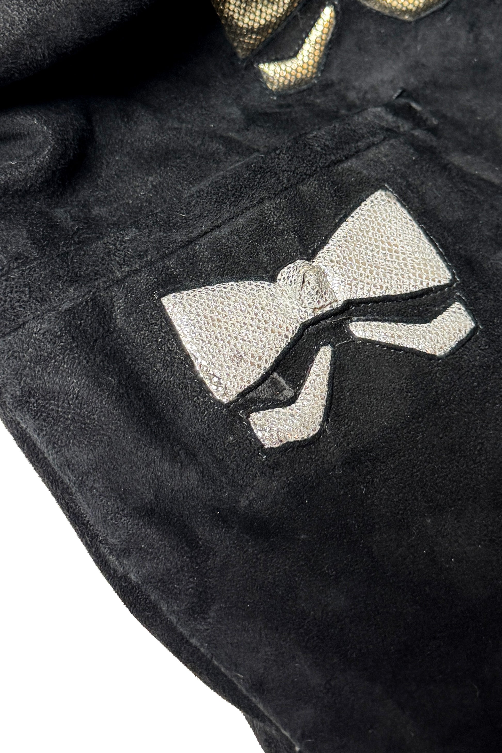 Vintage Andrea Pfister Suede Bow Jacket defect @recess la
