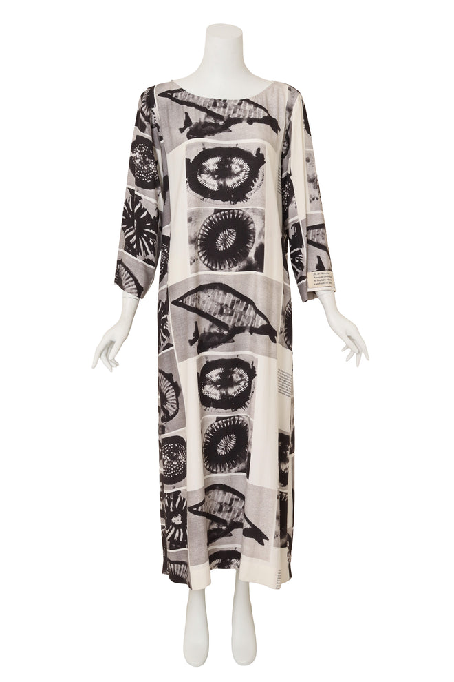 Micrograph Print Shift Dress by Moschino on mannequin @ Recess LA
