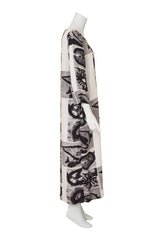 Micrograph Print Shift Dress by Moschino on mannequin side @ Recess LA