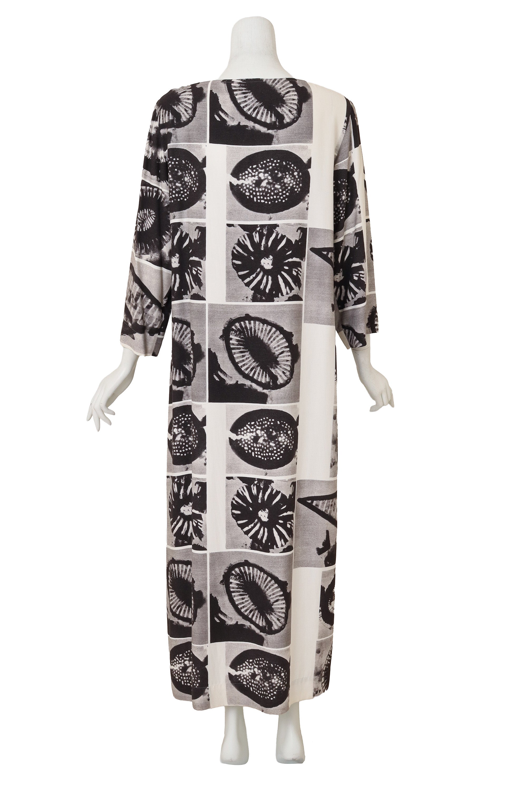 Micrograph Print Shift Dress by Moschino on mannequin back @ Recess LA
