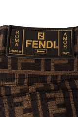 logo shorts by Fendi logo leather @ Recess LA