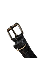 Vintage Gianni Versace Bubble Straight Leg Leather Pant belt wear @recess la