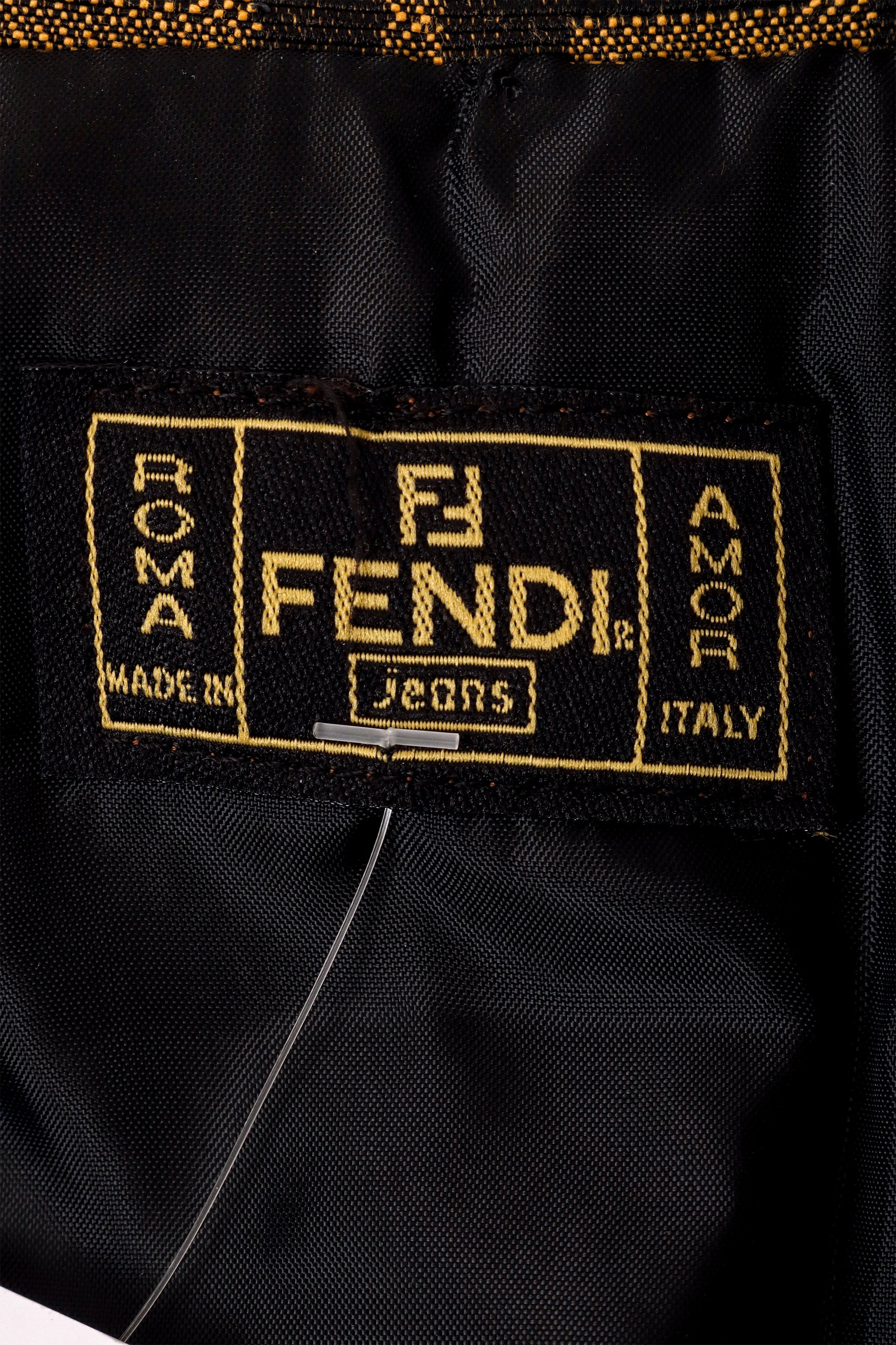 logo trench coat by Fendi label @ Recess LA