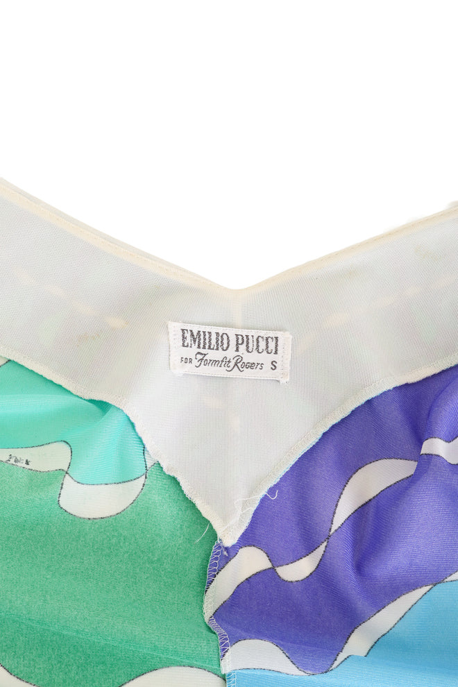 Mod Print Slip Set by Pucci on mannequin label @ Recess LA